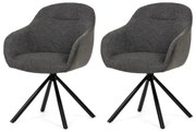 Sada jedálenských stoličiek s vratným mechanizmomDCH-Y1143 GREY2, 2 ks
