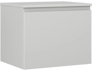 Mexen Orio, kúpeľňová skrinka 60 cm s hornou časťou, 1 zásuvka, sivá matná, 91A10-06047-1-BFC62