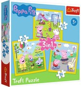 34849 Detské puzzle - Peppa Pig - 3v1