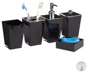 Sada kúpeľňových doplnkov RD2585, čierna