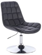 LuxuryForm DESIGN Stolička PARIS na striebornom tanieri - čierna