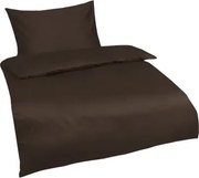 Obliečky Satin 200x200 cm, hnedé%