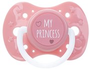 Upokojujúci silikónový cumlík 0m+ Akuku My Princess