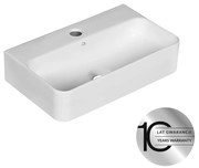 Laveo Laveo, keramické umývadlo 455x285x105 mm, biela lesklá, LAV-VUK_6145