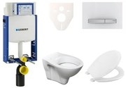 Cenovo zvýhodnený závesný WC set Geberit na zamurovanie + WC Ceramia S-Line Pro 110.302.00.5NR8