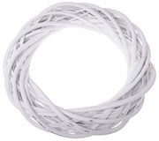 Prútený veniec Elemetary biela, pr. 30 cm