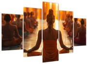 Obraz - Lekcia jogy (150x105 cm)