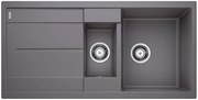 Blanco Metra 6 S, silgranitový drez 1000x500x190 mm, 1,5-komorový, sivá skala, BLA-518878