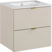 Comad Kúpeľňová skrinka s keramickým umývadlom Dalia Cashmere 50 cm - kašmír