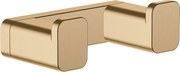 Hansgrohe AddStoris, dvojitý háčik, kartáčovaný bronz, HAN-41755140