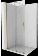Mexen Velar sprchová stena rozťahovacia Walk-in 70 x 200 cm, transparentná 8 mm, zlatá - 871-070-000-03-50
