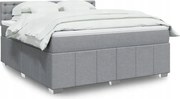 vidaXL Boxspring posteľ s matracom bledosivá 180x200 cm látka