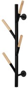 Nástenný vešiak  Gc5935 Čierna/Prirodzené