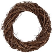 Prírodný hnedý prútený veniec Woodly M - Ø 35*6 cm