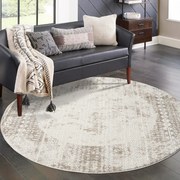 Dekorstudio Vintage okrúhly koberec ANTIK 232 krémový Priemer koberca: 160cm