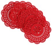 Sada podložiek pod poháre LEIS červená 800752 (5 ks)