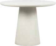 Woood Damon okrúhly jedálenský stôl - Biely