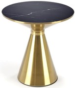 Konferenčný stolík Tribeca čierna mramor/zlatá 50