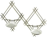 NÁSTENNÝ DRŽIAK NA KVETINÁČ EVELIN 41X60X26 CM ZLATÁ