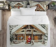 Gipetex Natural Dream 3D talianská obliečka 100% bavlna Santa - 220x200 / 2x70x90 cm