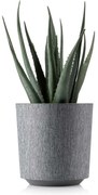 PLASTOVÝ KVETINÁČ ALOE TX 19,5X20 CM SIVÁ