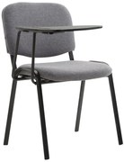 Stolička Ken s skladacím stolíkom látka - sivá