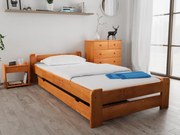 Posteľ Emily 80 x 200 cm, jelša Rošt: S latkovým roštom, Matrac: Matrac COCO MAXI 20 cm
