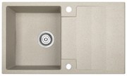 Kuchinox Rab, 1-komorový granitový drez 760x440x160 mm, béžová, LAV-SBF_411Y