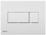 Ravak X01457 - Splachovacie tlačidlo UNI 24,7x16,5 cm biela