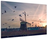 Obraz veterného mlyna (90x60 cm)