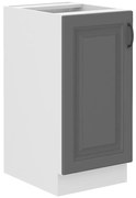 Kuchynská skrinka Stilo dustgrey/biely 40d 1f bb