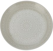 Kameninový plytký tanier Ethnic, pr. 27 cm, béžová