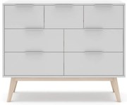 Biela nízka komoda 120x83 cm Campus – Marckeric