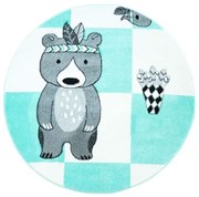 Detský koberec medvedík Bueno 1516 mätový