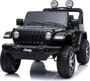 Baby Mix Detské elektrické autíčko Jeep Wrangler Rubicon, čierna