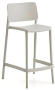 Barová stolička RIO, výška sedadla 650 mm, svetlošedá