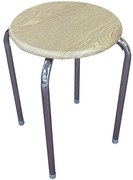 Taburetka DR-N-657 Axel 10896 chróm/prirodzené