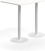 Barový stôl VERTICUS, 1400x800x1100 mm, biela