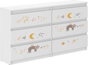 Wooden Toys Detská komoda R-140 KOTEK