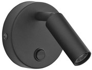 Nástenné bodové svietidlo ENZO 1xG9/8W/230V čierna