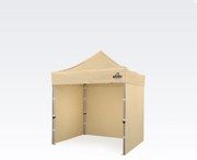 BRIMO Exkluzívne Riešenie pre Váš Marketing: Nožnicový Stan 2x2 m – Bez Námahy, S Maximálnym Dojmom! - s 3 stenami - Béžová 1