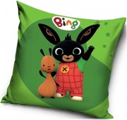 Detský velúrový vankúš Zajko Bing a Flop | 40 x 40 cm