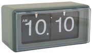 Karlsson Retro preklápacie hodiny KA6055GR – zelené 20 cm