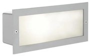 EGLO 88008 - Vonkajšie zápustné svietidlo ZIMBA 1xE27/60W strieborná/biela IP44
