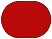 Vopi, Kusový koberec Eton červený ovál, 57x120, červená, obývacia izba