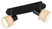 Trio - Bodové svietidlo WAILER 2xGU10/5W/230V čierna 803600232