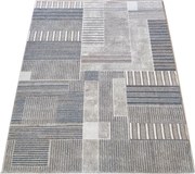 DY Sivý koberec s geometrickými vzormi Enigma 10 Rozmer: 120x170 cm