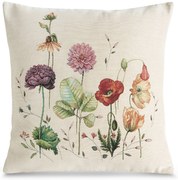 GOBELÍNOVÁ DEKORAČNÁ OBLIEČKA NA VANKÚŠ NAT 45X45 CM VZOROVANÁ