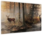 Obraz - Vintage maľba divokej zveri (90x60 cm)