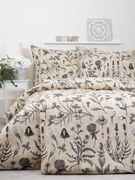 Francúzske flanelové obliečky - Herbár béžové